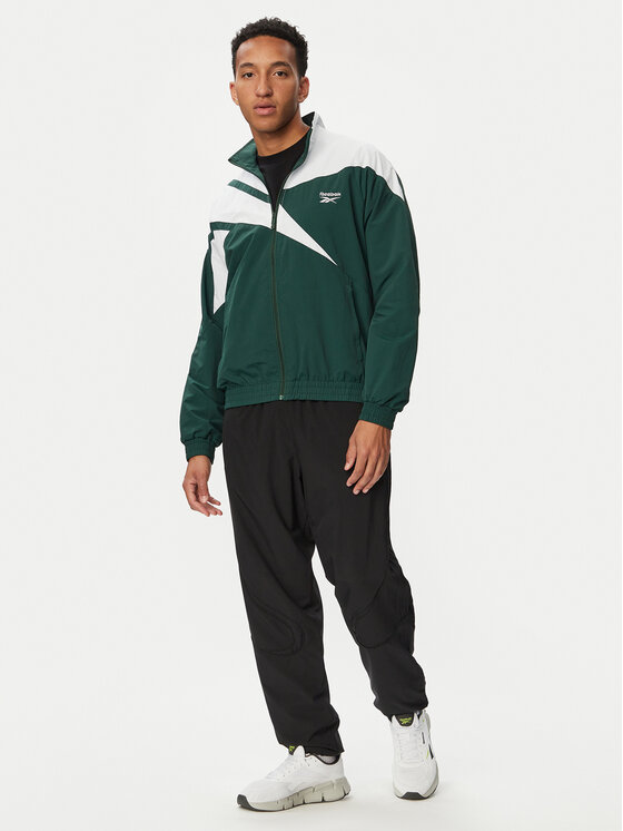 Reebok Reebok Majica dugih rukava RK25720CCM Zelena Regular Fit