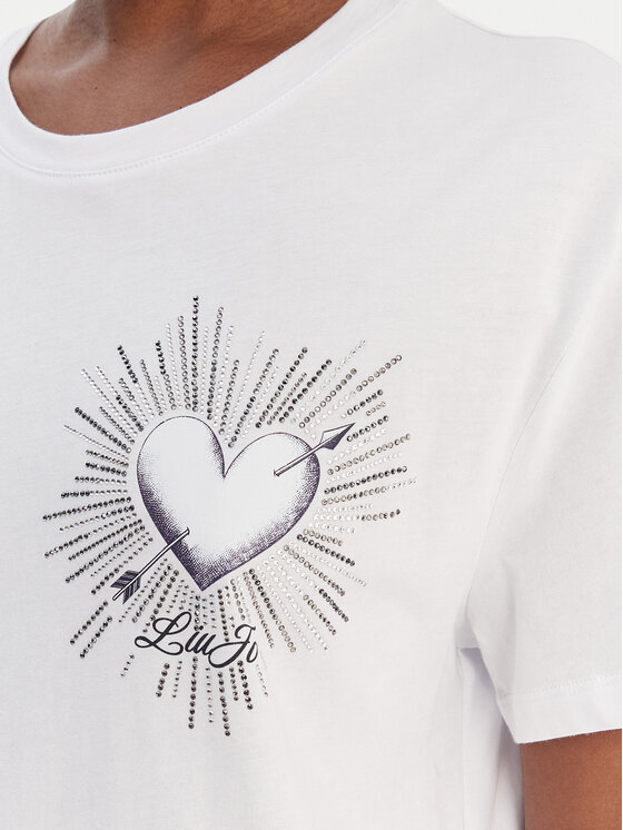 Liu Jo Liu Jo Camiseta WA6163 JS904 Blanco Relaxed Fit
