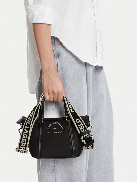 KARL LAGERFELD Дамска чанта KARL LAGERFELD A2W30082 Черен