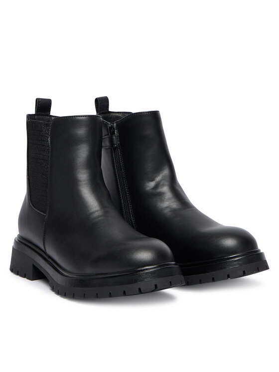 Tommy Hilfiger Polokozačky Tommy Hilfiger Chelsea Boot T3A5-34152-1355 D Černá
