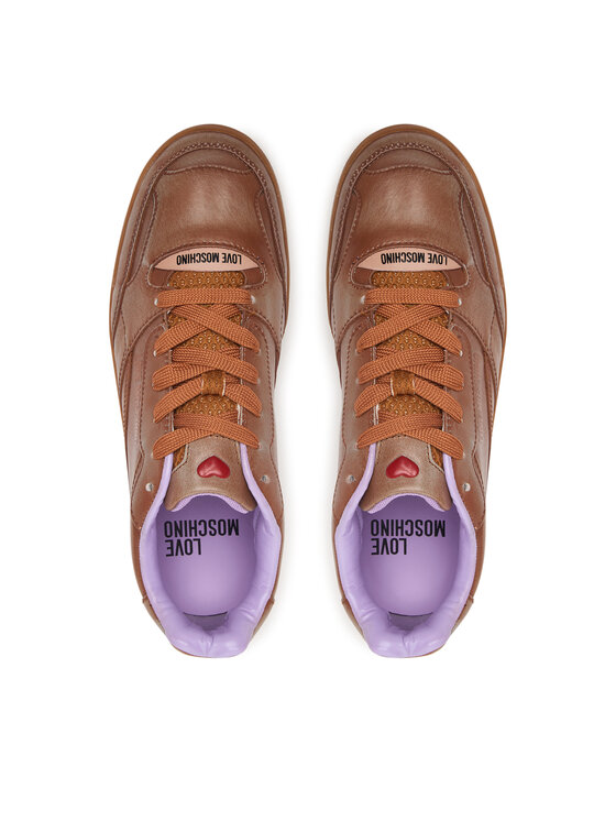 LOVE MOSCHINO Sneakersy LOVE MOSCHINO JA15502G0PIJ220A Brązowy