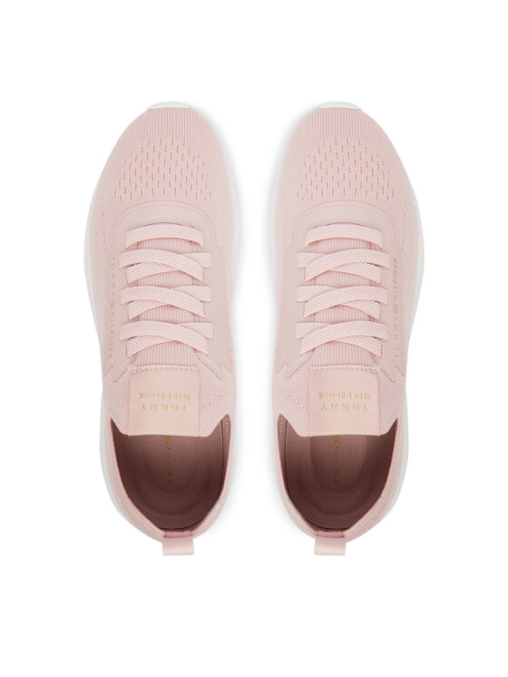 Tommy Hilfiger Tenisice Tommy Hilfiger Th Knit Extralight Runner FW0FW09112 Svijetlo bež