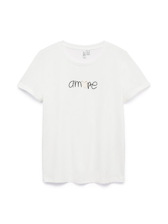 Vero Moda Vero Moda Camiseta Ikami 10340181 Blanco Regular Fit