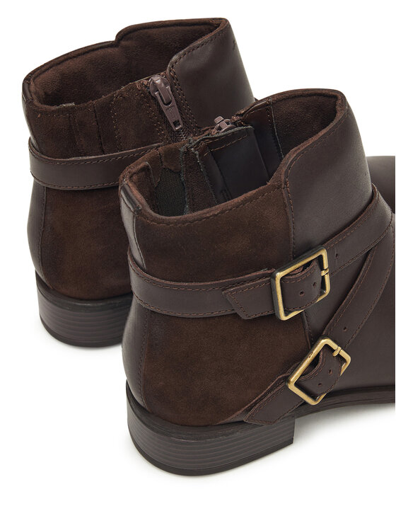 Clarks Členková obuv Clarks Havisham Bay 26182942 Hnedá