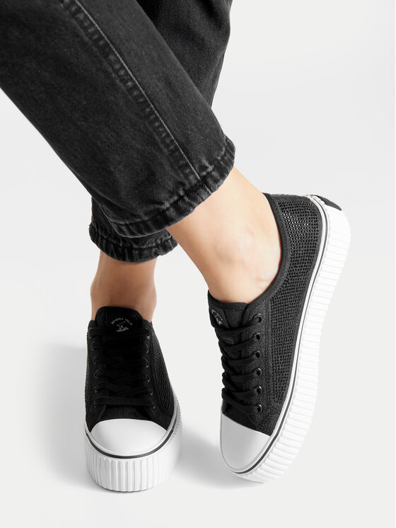 Beverly Hills Polo Club Plátenky Beverly Hills Polo Club BHPC058W Čierna