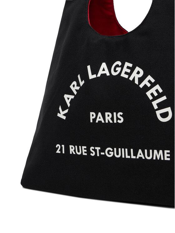KARL LAGERFELD Ročna torba KARL LAGERFELD B1W50015 Črna