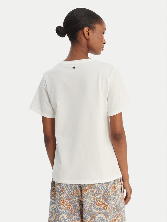Weekend Max Mara Weekend Max Mara Camiseta Bora 2615971042 Blanco Regular Fit