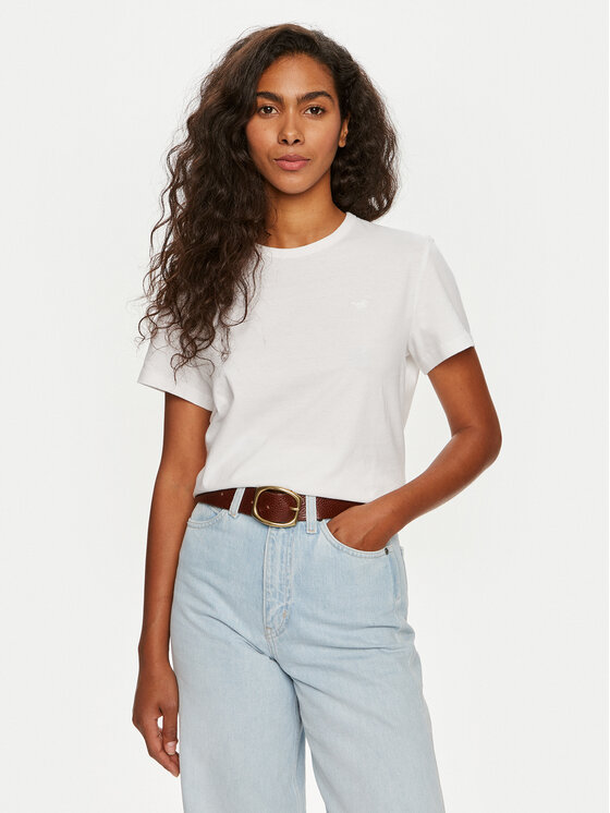 Mustang Mustang Marškinėliai Ada 1013929 Balta Regular Fit