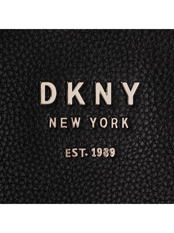 DKNY Ročna torba DKNY Noho Md Trpl Compt Satchel Logo R91DFA75 Črna