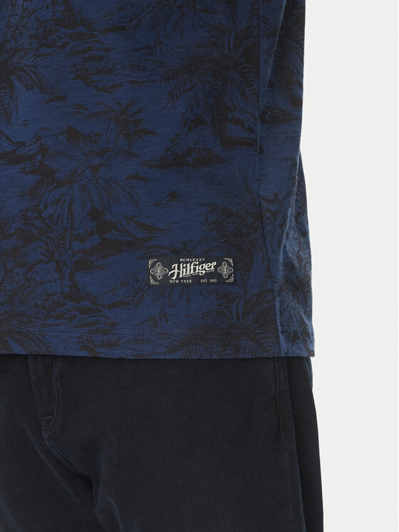 Tommy Hilfiger Tommy Hilfiger Majica Summer MW0MW38933 Mornarsko modra Slim Fit