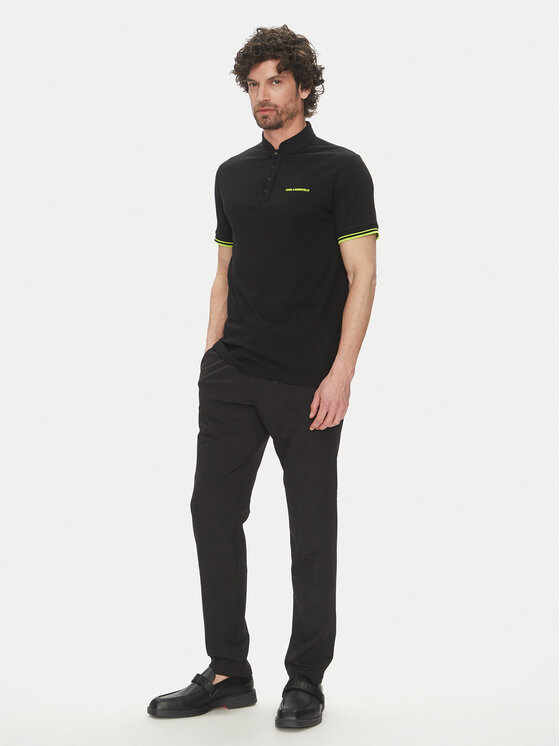 KARL LAGERFELD KARL LAGERFELD Polo 745022 552232 Crna Regular Fit