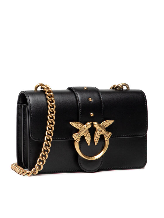PINKO Táska Pinko Love Mini Icon Simply 10 Cl AI 21-22 PLTT 1P22AB Y6XT Fekete