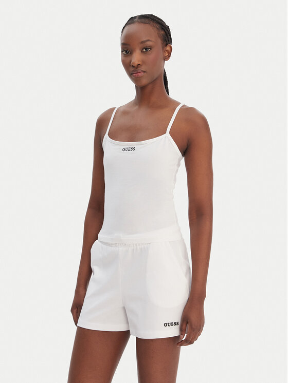 Guess Guess Top E6GP02 J1314 Blanco Regular Fit