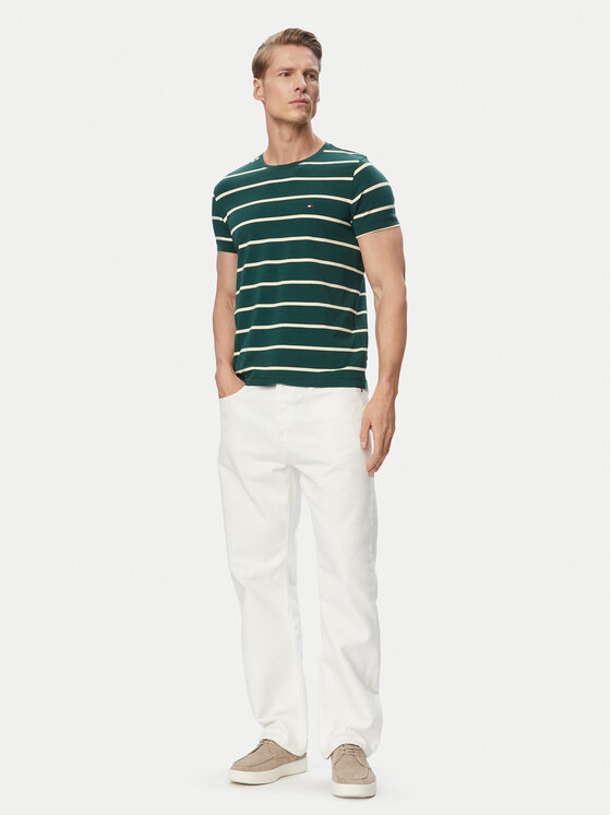 Tommy Hilfiger Tommy Hilfiger Camiseta MW0MW10800 Verde Regular Fit