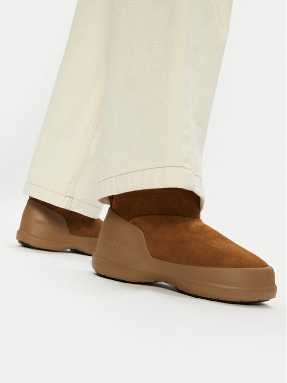 Moon Boot Μπότες Χιονιού Moon Boot Luna Low Suede Boot 80D2480040 Καφέ