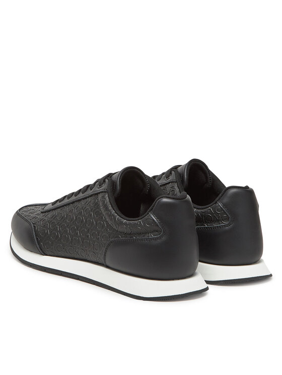 Calvin Klein Sneakersy Calvin Klein Low Prof Runn Laceup Mono HM0HM01896 Czarny