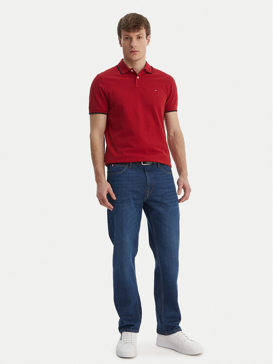 Tommy Hilfiger Tommy Hilfiger Polo Pique MW0MW42750 Rojo Regular Fit