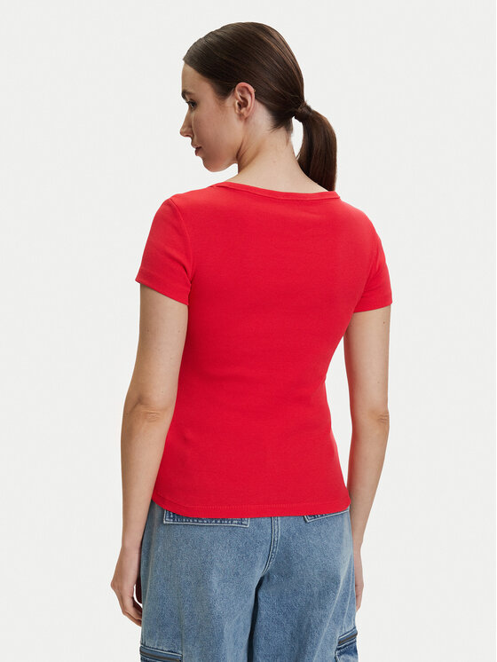 Tommy Jeans Tommy Jeans Camiseta DW0DW17385 Rojo Slim Fit