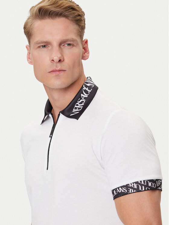 Versace Jeans Couture Versace Jeans Couture Polo 79GAGT02 CJ01T Blanco Regular Fit