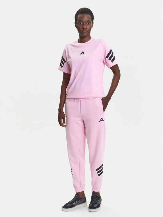 adidas adidas T-shirt Future Icons 3-Stripes JE0240 Rosa Regular Fit