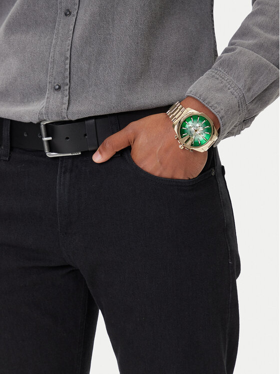 Diesel Годинник Diesel Mega Chief Slim DZ4684 Золотий
