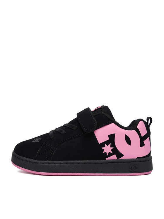 DC Shoes Снікерcи DC Shoes EO-COURT GRAFFIK ELASTIC TODDLER DC02547003 Чорний