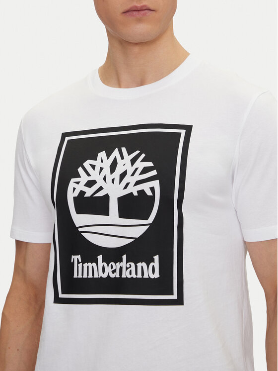 Timberland Timberland Футболка TB0A5WQQ Білий Regular Fit