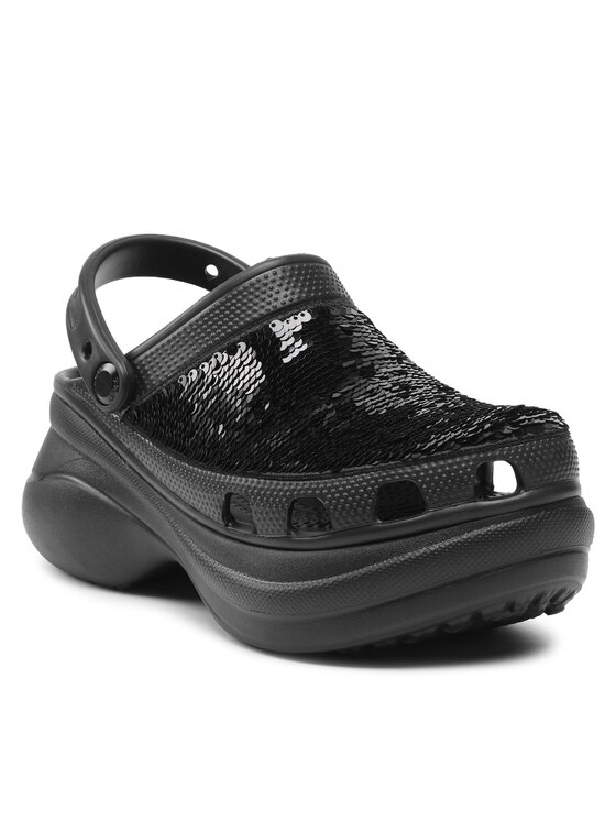 Crocs Шльопанці Crocs Classic Bae Sequin Clogw 207317 Чорний