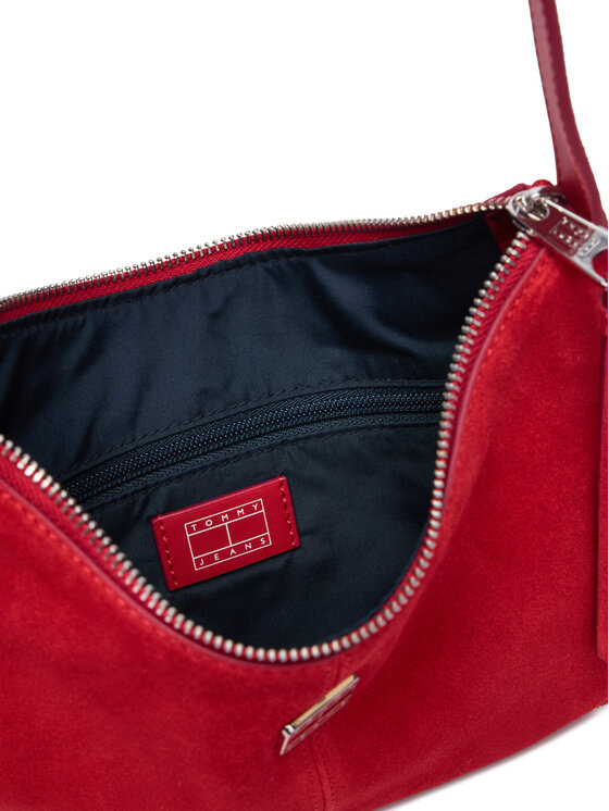 Tommy Jeans Torebka Tommy Jeans Tjw Slouchy Suede Shoulder Bag AW0AW18859 Czerwony