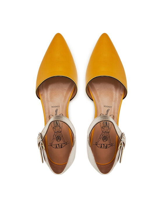 Fly London Туфлі Fly London Sarjfly P145266000 Жовтий