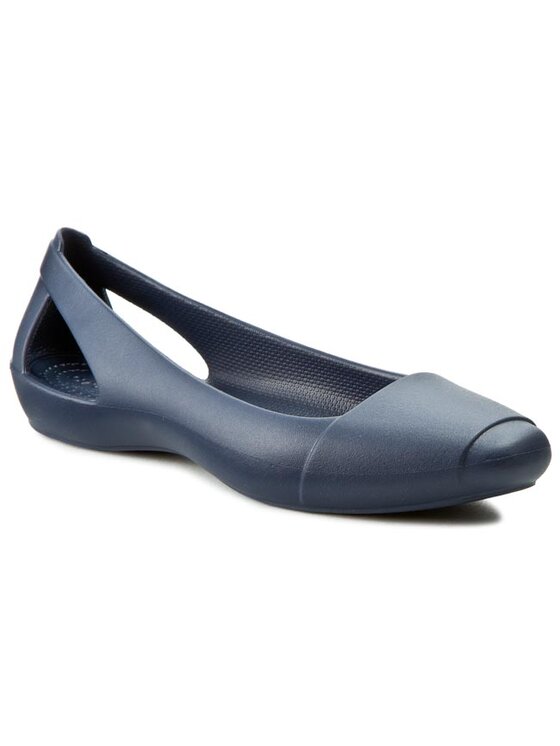 Crocs Balerinos Crocs Sienna Flat W 202811 Tamsiai mėlyna