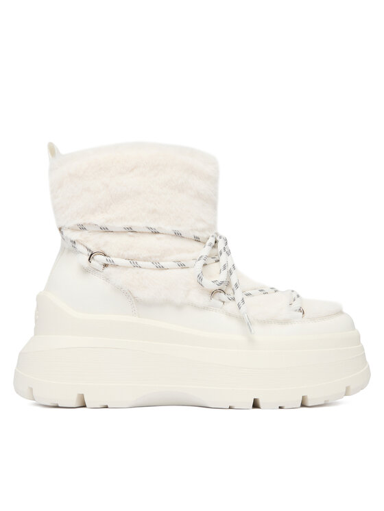 Buffalo Апрески Buffalo Olympia Fur Boot 18483 Бял