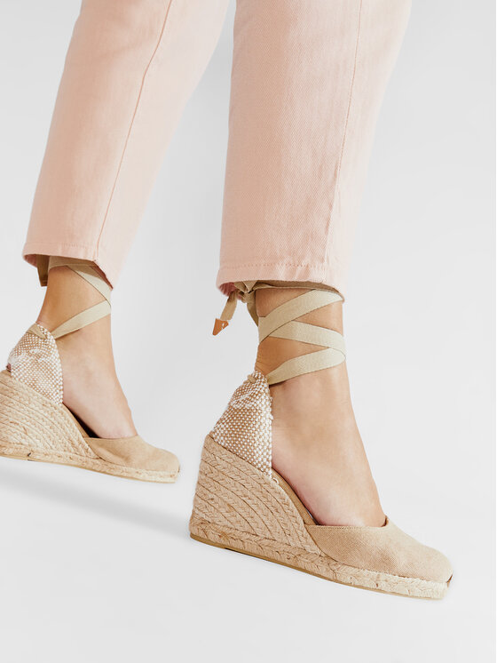 Castañer Espadrilky Castañer Carina/8/002 021642-2017 Béžová