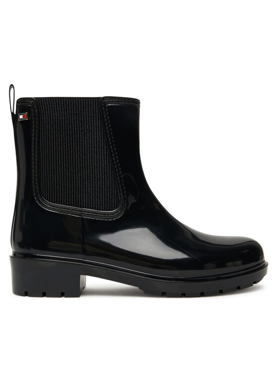 Tommy Hilfiger Гумени ботуши Tommy Hilfiger Flag Hardware FW0FW08966 Черен