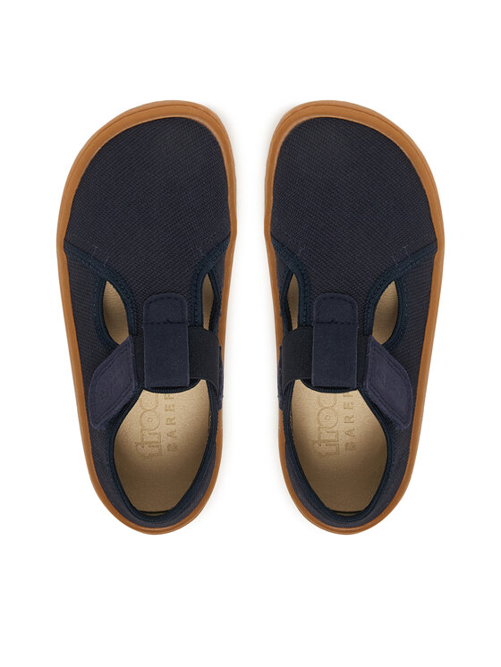 Froddo Тапочки Froddo Barefoot Canvas T-Bar G1700439 S Cиній