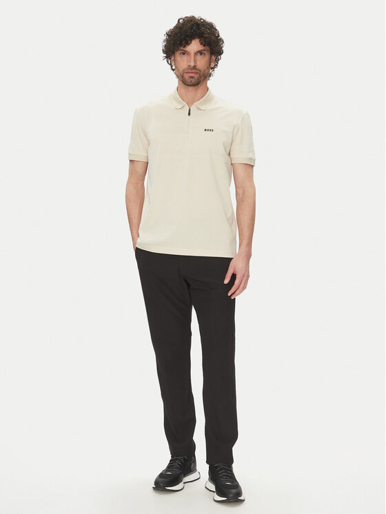 BOSS BOSS Pólóing Philix Pima 50538177 Bézs Regular Fit