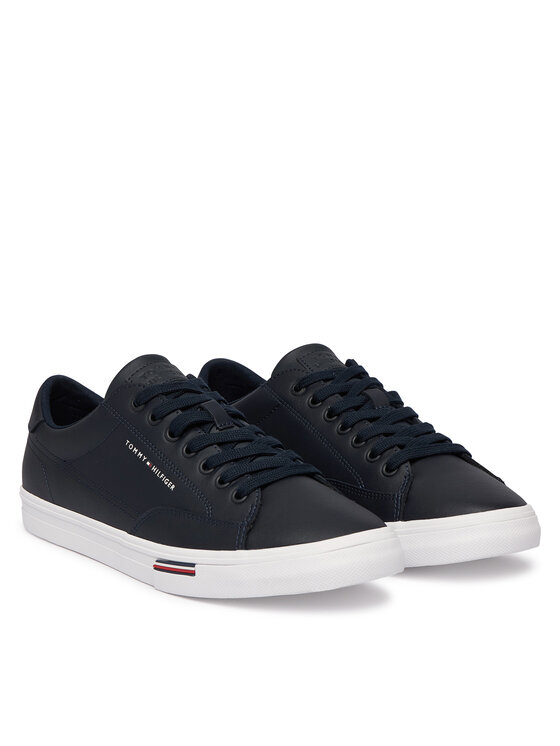 Tommy Hilfiger Teniși Tommy Hilfiger Vulc Core Rwb Long Lace Lth FM0FM05814 Bleumarin