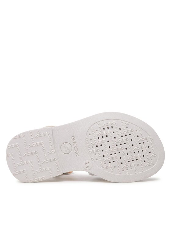 Geox Basutės Geox J Sandal Karly Girl J5235D00254C1000 M Balta