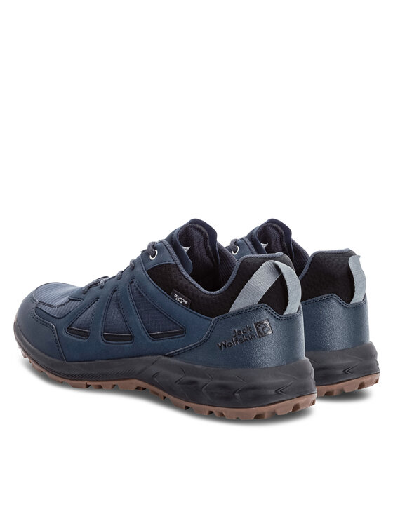 Jack Wolfskin Trekingová obuv Jack Wolfskin Woodland 2 Texapore Low M 4051271 Tmavomodrá
