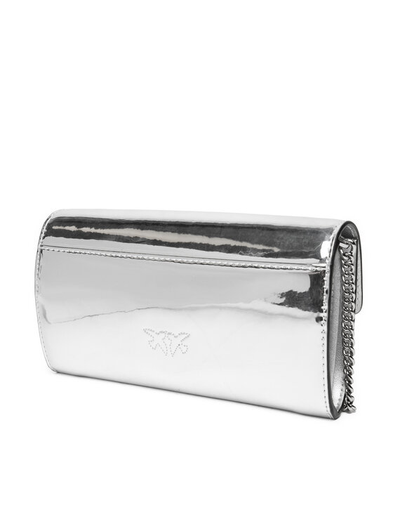 PINKO Torebka PINKO Love One Wallet C AI 24-25 PLTT 100062 A1JD Srebrny