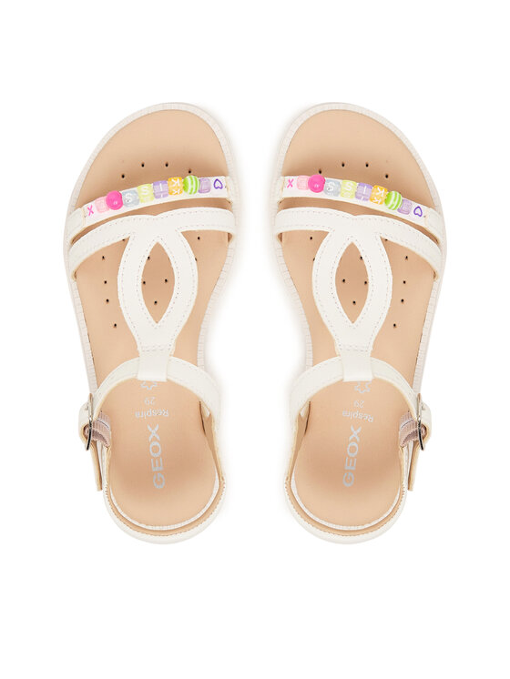 Geox Sandály Geox Jr Sandal Karly J6535H 000BC C1000 S Bílá