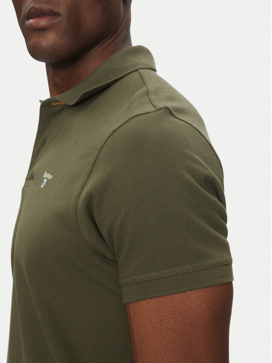 Barbour Barbour Polo marškinėliai Tartan MML0012OL51 Chaki Regular Fit