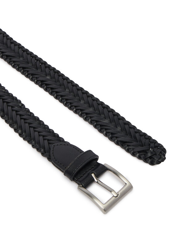 Tommy Hilfiger Ζώνη Tommy Hilfiger Th Soho Braid 3.0 AM0AM14776 Μαύρο