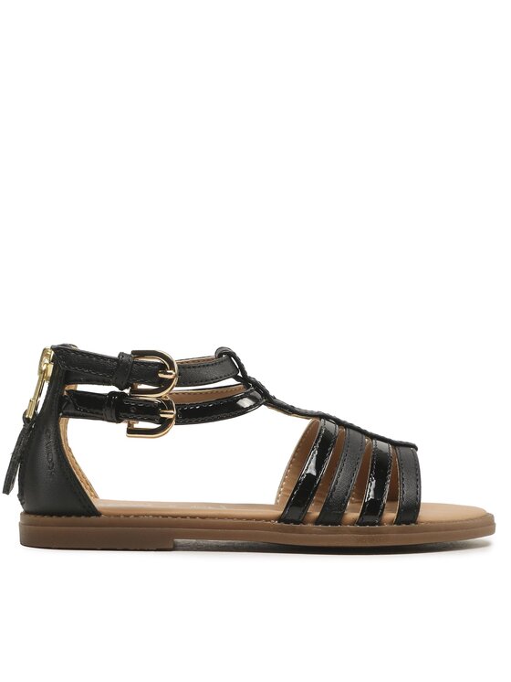Geox Sandali Geox J Sandal Karly Girl J7235D05402C9999 S Črna