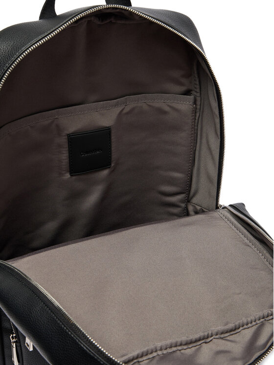 Calvin Klein Nahrbtnik Calvin Klein Raised Double Pocket Backpack LV04D3493G Črna