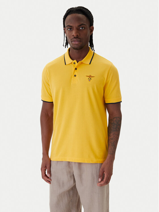 Aeronautica Militare Aeronautica Militare Polo 261PO1308UP00082 Amarillo Regular Fit