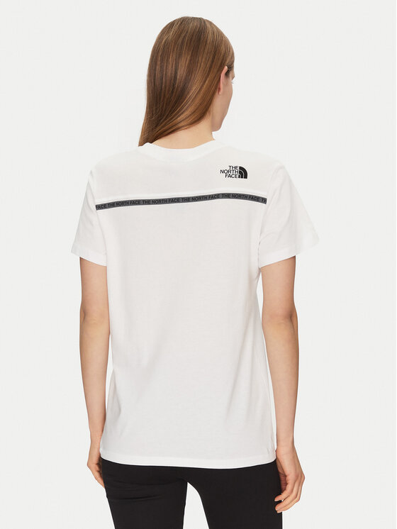 The North Face The North Face Marškinėliai Zumu NF0A87DJ Balta Relaxed Fit