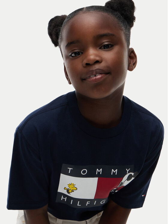 Tommy Hilfiger Tommy Hilfiger Camiseta Peanuts KS0KS00766 Azul marino Regular Fit