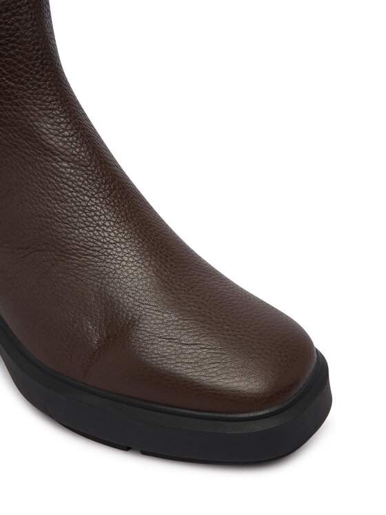 Calvin Klein Bokacsizma Calvin Klein Block Heel Chelsea Boot Lth HW0HW03694 Sötétbarna