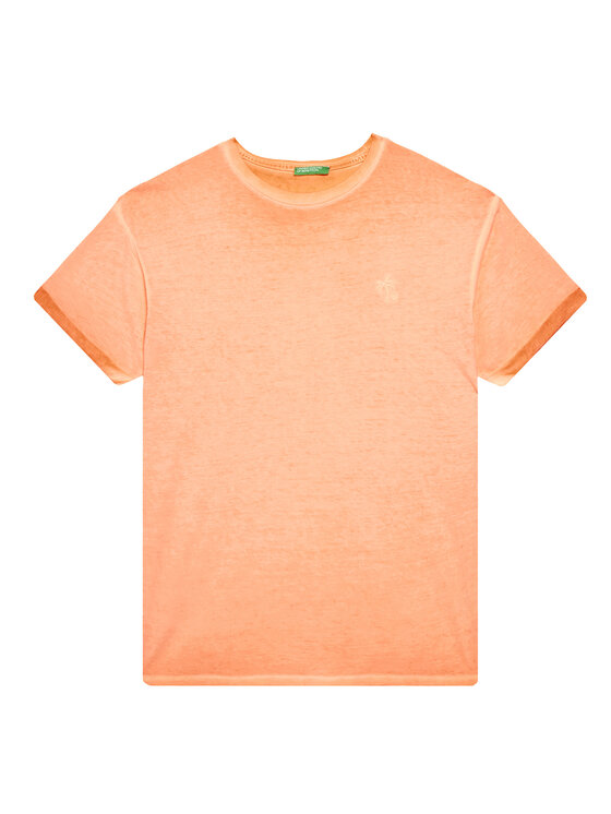 United Colors Of Benetton United Colors Of Benetton Majica 3085C10P9 Oranžna Regular Fit